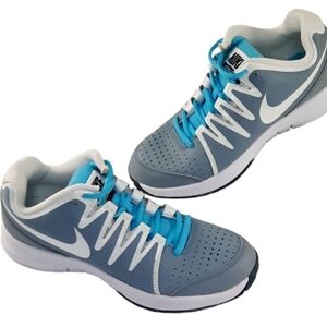 Nike Vapor Court Women's Tennis Shoe - Blue/Grey size 8